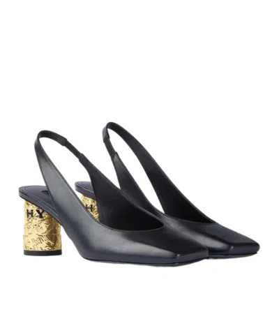 Givenchy Tape 65 Leather Slingback Pumps In Black