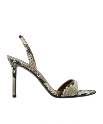 Giuseppe Zanotti Clandestino Patagonia Slingback Snake Print Sandals In Multi