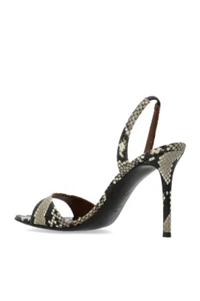 Giuseppe Zanotti Clandestino Patagonia Slingback Snake Print Sandals In Multi