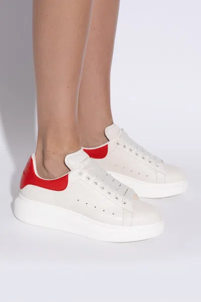 Alexander Mcqueen Lace-up Platform Sneakers In White
