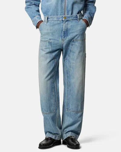 Versace Carpenter Utility-pocket Jeans In Blue