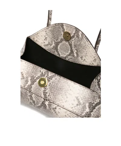 Yuzefi Mini Oyster Embossed-snakeskin Shoulder Bag In Multi