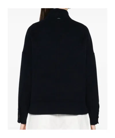 Max Mara Renna Button Jacket In Black