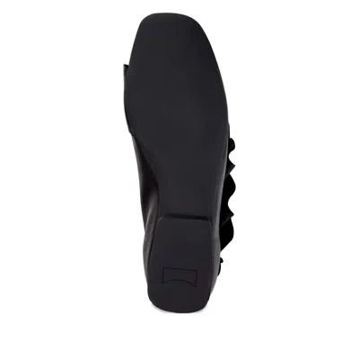 Camper Casi Myra Ruffled Ballerinas In Black