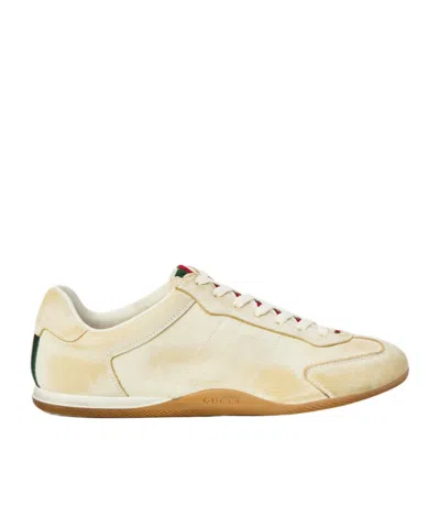 Gucci Elan Washed Leather Low-top Sneakers In Multi
