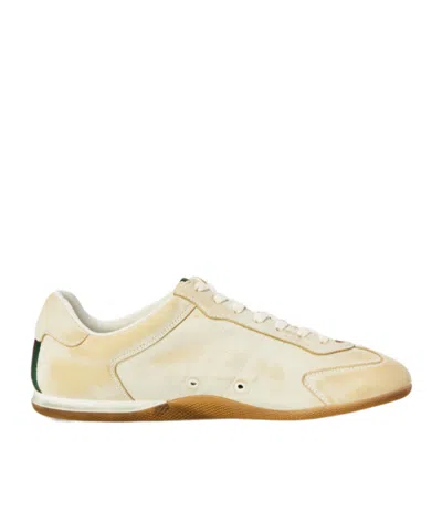 Gucci Elan Washed Leather Low-top Sneakers In Multi