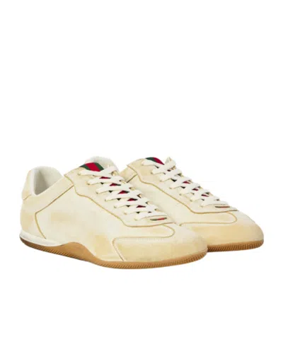 Gucci Elan Washed Leather Low-top Sneakers In Multi