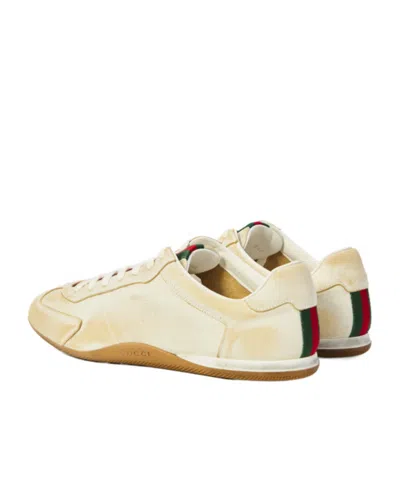 Gucci Elan Washed Leather Low-top Sneakers In Multi