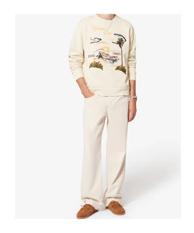 Isabel Marant Embroidered Pattern Sweatshirt In White