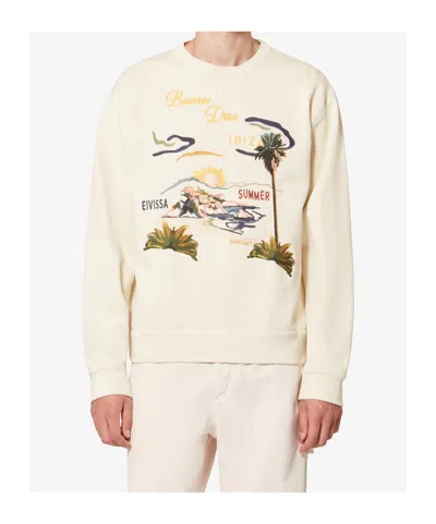 Isabel Marant Embroidered Pattern Sweatshirt In White