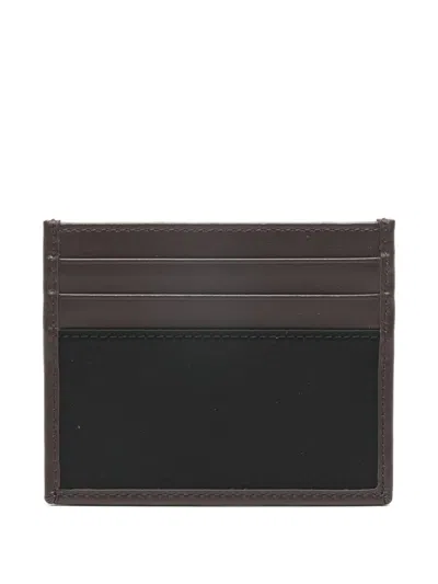 Prada Logo-plaque Card Holder In Black