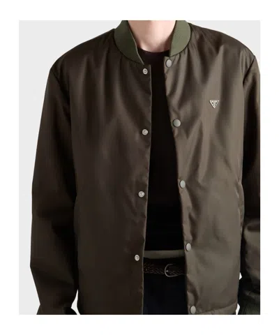 Prada Single Breasted Jacket In Green