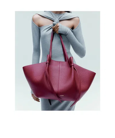 Yuzefi Large Mochi Shoulder Bag In Red