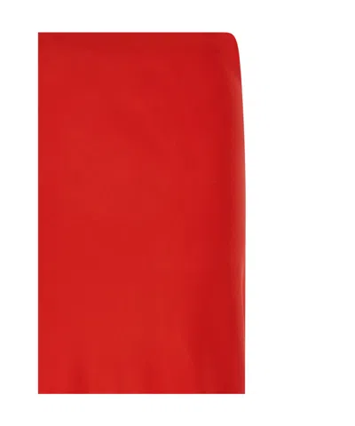 Ermanno Scervino Elastic-waist Midi Skirt In Red