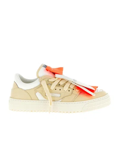 Off-white Perforated Leather Sneaker In Multi