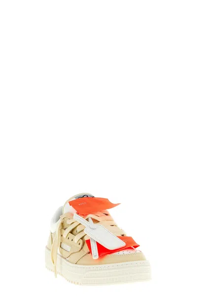 Off-white Perforated Leather Sneaker In Multi