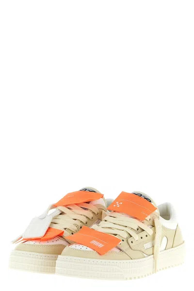 Off-white Perforated Leather Sneaker In Multi