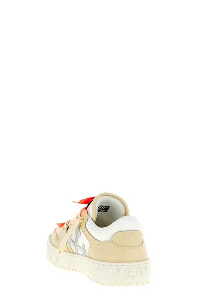 Off-white Perforated Leather Sneaker In Multi