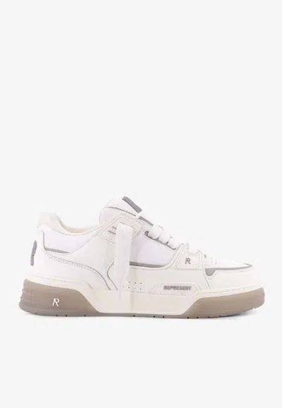 Represent Leather Low-top Sneakers In White
