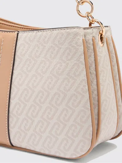 Liu •jo Monogram Small Shoulder Bag In Neutral