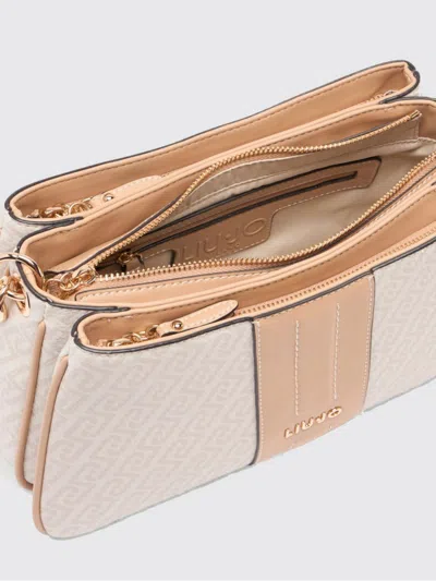 Liu •jo Monogram Small Shoulder Bag In Neutral