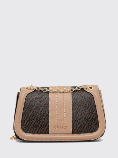 Liu •jo Chain Patterned Satchel In Brown