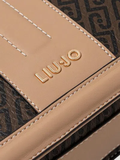 Liu •jo Chain Patterned Satchel In Brown