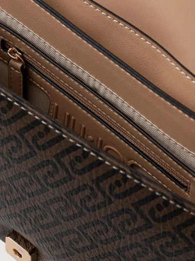 Liu •jo Chain Patterned Satchel In Brown