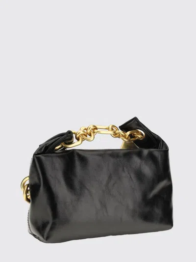 Balmain Sync Mini Chain-embellished Leather Tote In Black