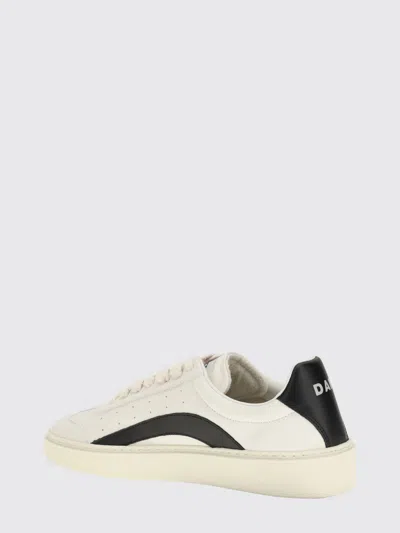 Dsquared2 Dsquared Men Two-tone Leather Rider Sneakers In Multi