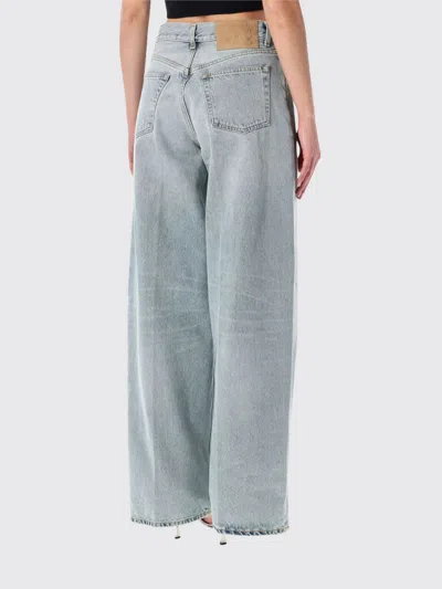 Haikure Bethany Belt Loop Five Pocket Wide Leg Trousers In Blue