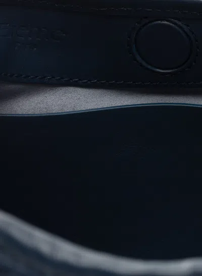 Elleme Small Boomerang Woven Leather Navy