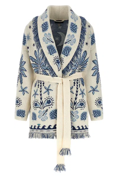 Alanui Echoes Of The Island Wool And Cotton Cardigan In Multi