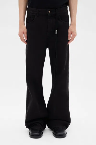 Ann Demeulemeester Modest 5 Pockets Relaxed Flared Trousers In Multi