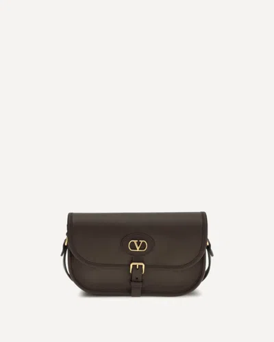 Valentino Garavani Antibes Leather Crossbody Bag Adjustable Strap In Black