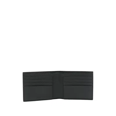 Ferragamo Monogram-pattern Bi-fold Wallet In Black