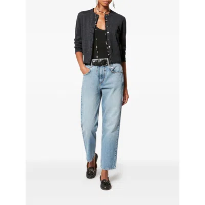 Isabel Marant Étoile Marant Etoile Lona Wool And Cotton Cardigan In Gray