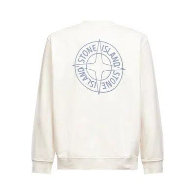 Stone Island Round Neck Sweatshirt In Neutral