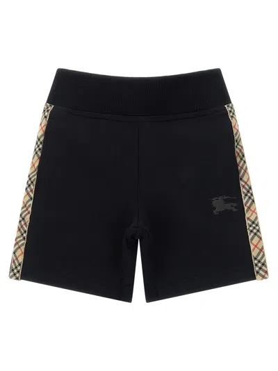 Burberry Cotton Sweat Shorts In Black