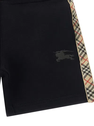 Burberry Cotton Sweat Shorts In Black