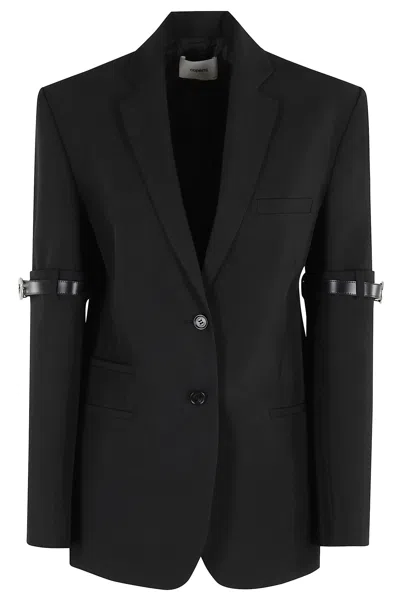 Coperni Single-breasted Long-sleeve Blazer In Black