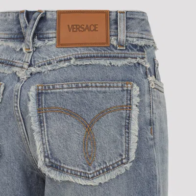 Versace Five-pockets Jeans In Blue