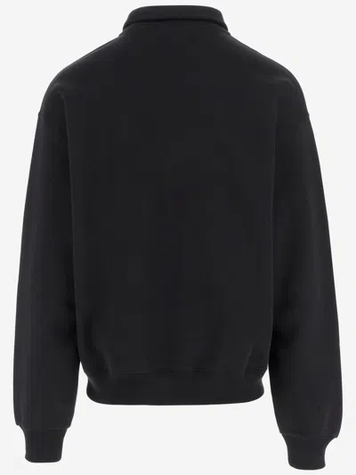 Jacquemus High-neck Sweatshirt With Logo-label In Black