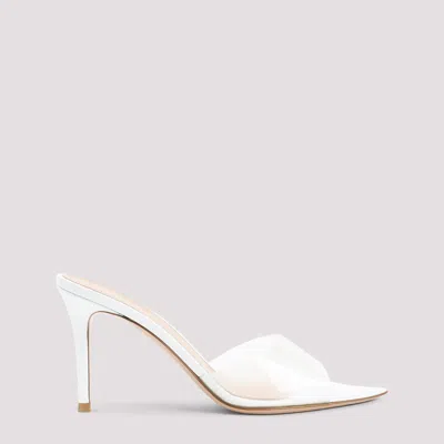 Gianvito Rossi 85mm Heel Pointed Toe Stiletto Sandals In White