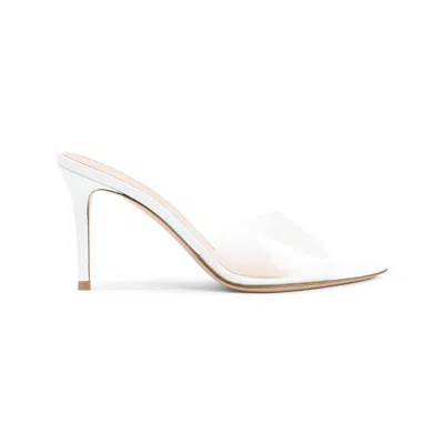 Gianvito Rossi 85mm Heel Pointed Toe Stiletto Sandals In White