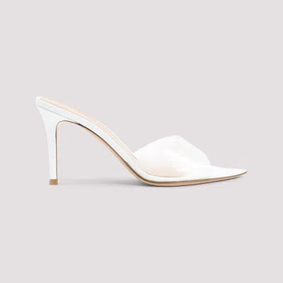 Gianvito Rossi 85mm Heel Pointed Toe Stiletto Sandals In White