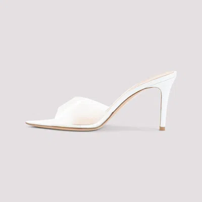 Gianvito Rossi 85mm Heel Pointed Toe Stiletto Sandals In White