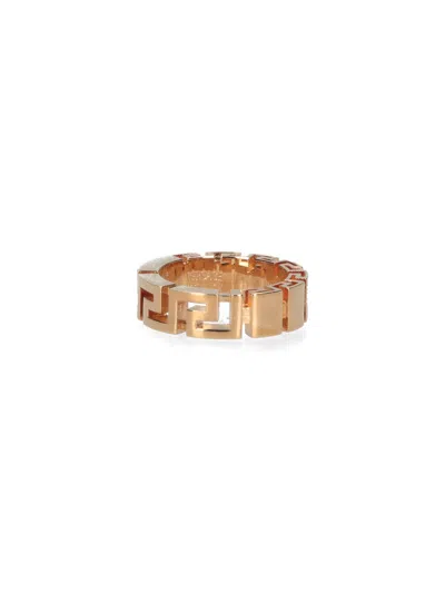 Versace Greca Ring In Gold