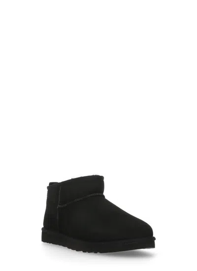 Ugg Classic Ultra Mini Ankle Boots In Black