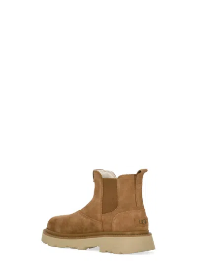 Ugg Chelsea Ankle Boots In Brown Suede Leather In Brown